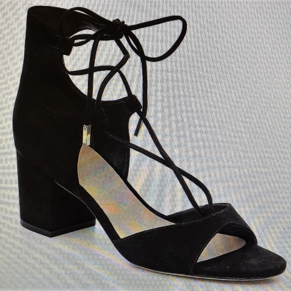 DVF Suede Lace Up Sandals